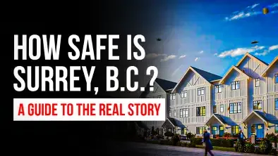 Cover graphic for “How Safe is Surrey, B.C.? A Guide to the Real Story”