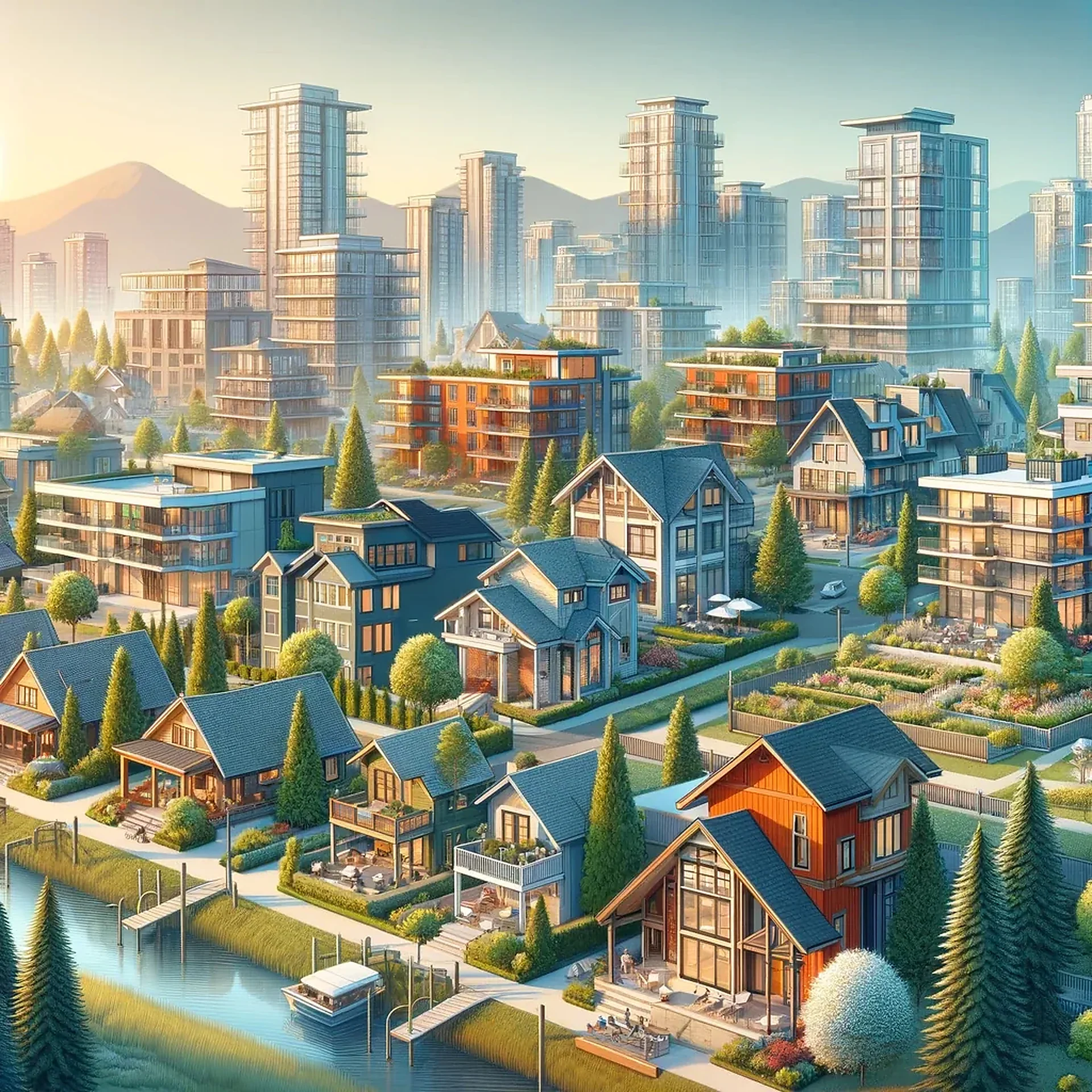 Cover graphic for “February 2024 Fraser Valley Real Estate Market Update: A Detailed Look At Spring’s Promising Trends”