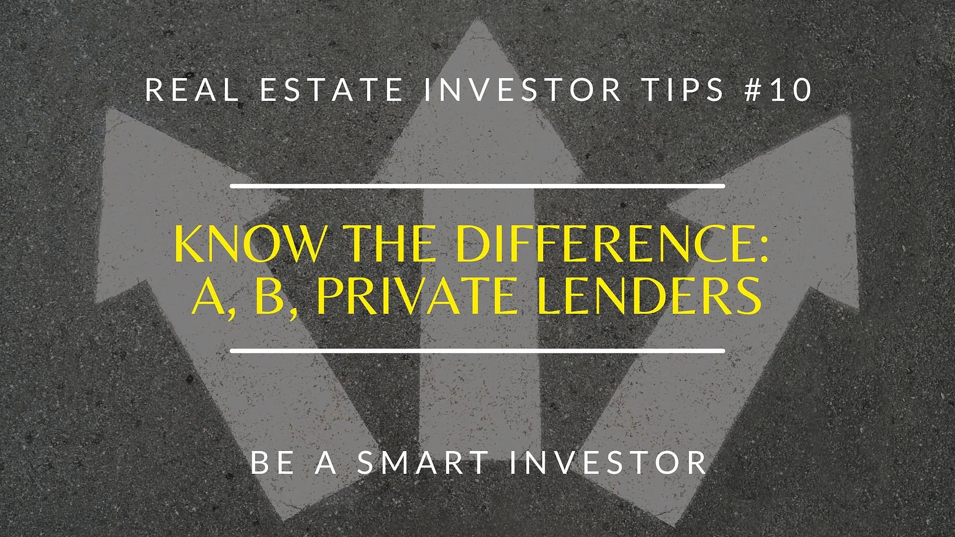 Cover graphic for “Real Estate Financing, Exploring A Lenders, B Lenders, And Private Lenders”